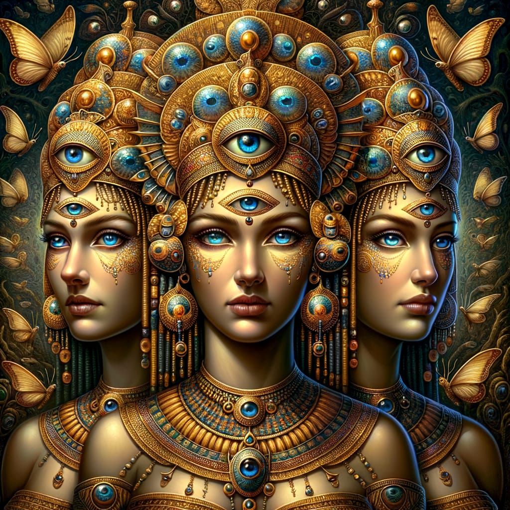 three eyed goddesses