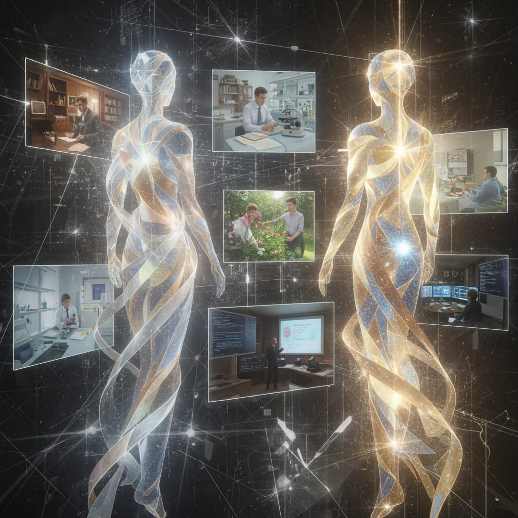 Angelic Beings Observing Reality in Nexus