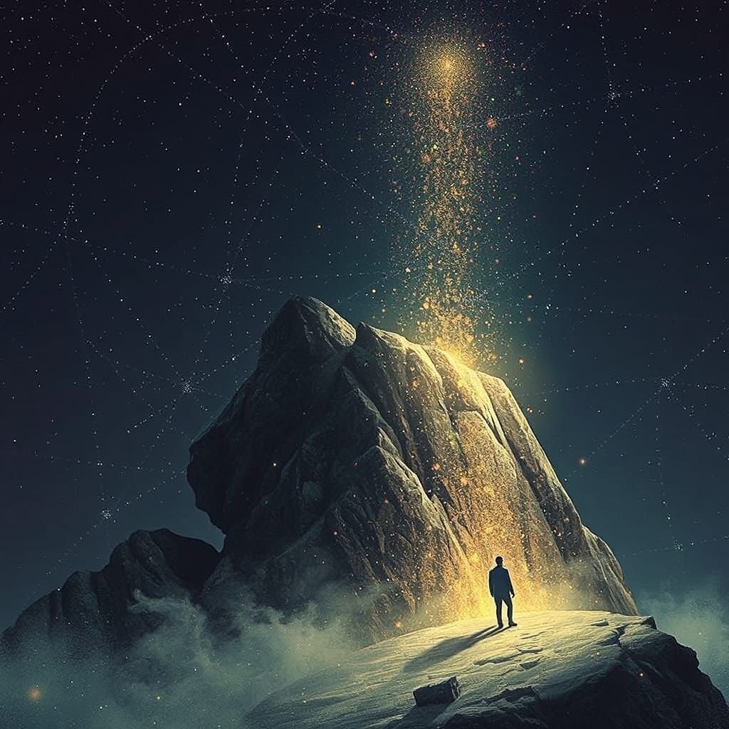 Vibrant Pointillist Art Depicts Overcoming Difficulty