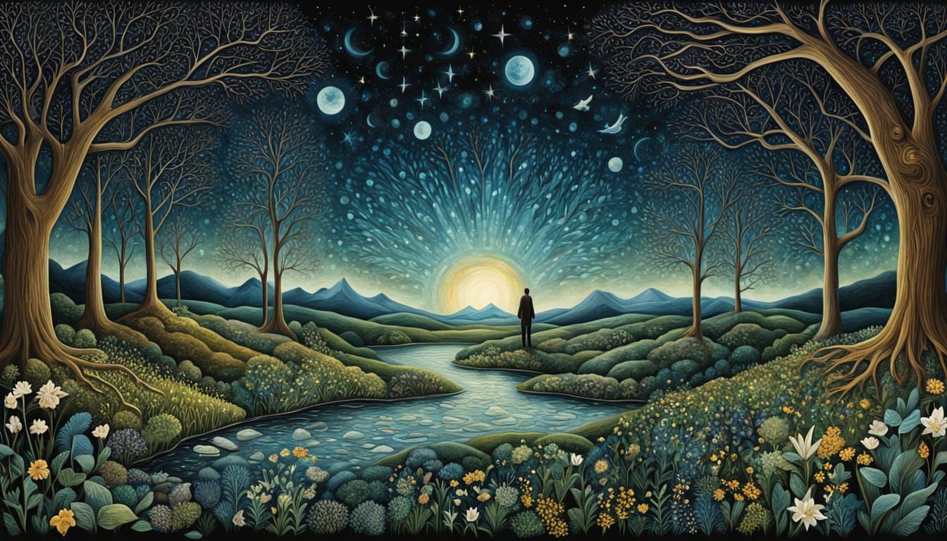 Vibrant Cosmic Artwork Celebrating Strength and Resilience i...