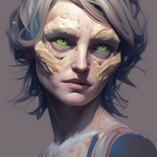 Angelic Hobgoblin Portrait in Hyperdetailed Style