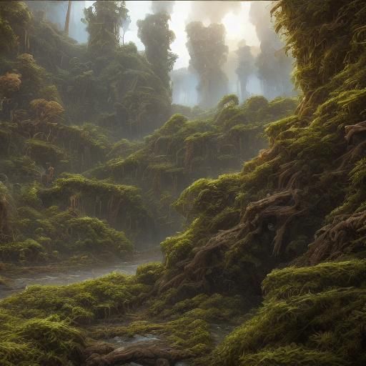 Gay Schoolboy in Overgrown Cityscape