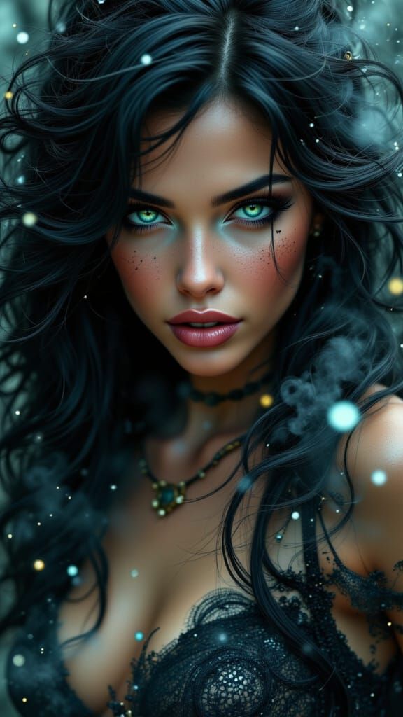 Ethereal Female Figure in Todd McFarlane Comic Style