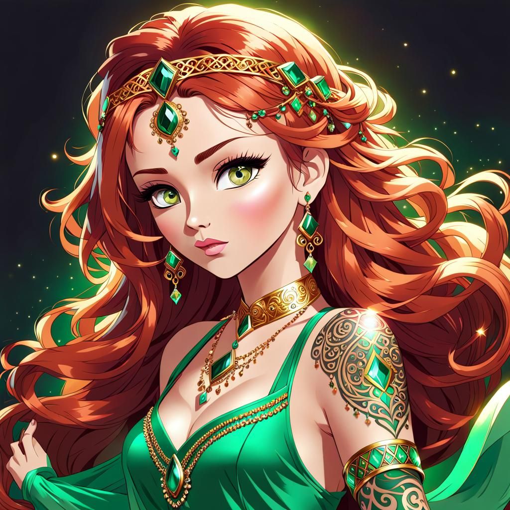 Arabian Warrior Princess with Scimitar at Dusk