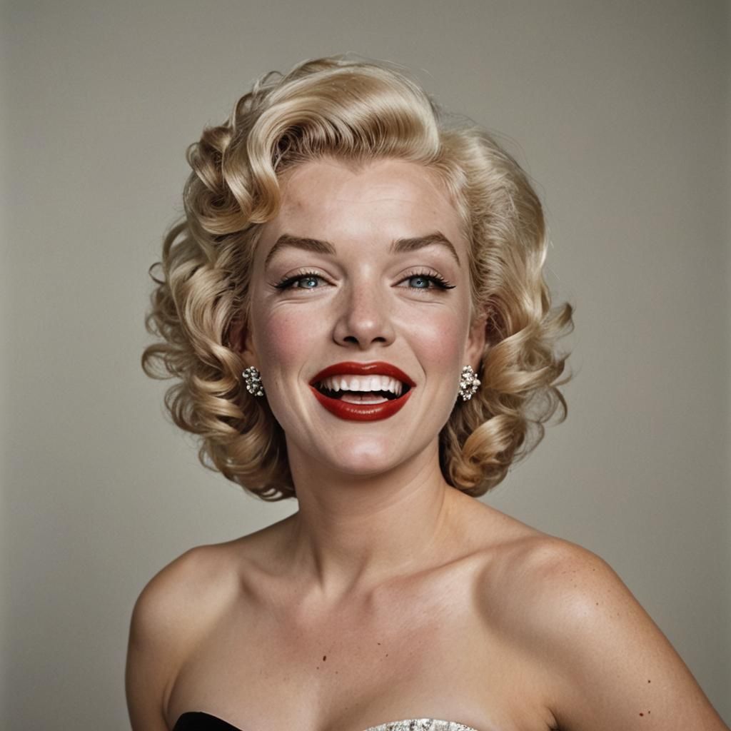 Classic Portrait of a Blonde Singer