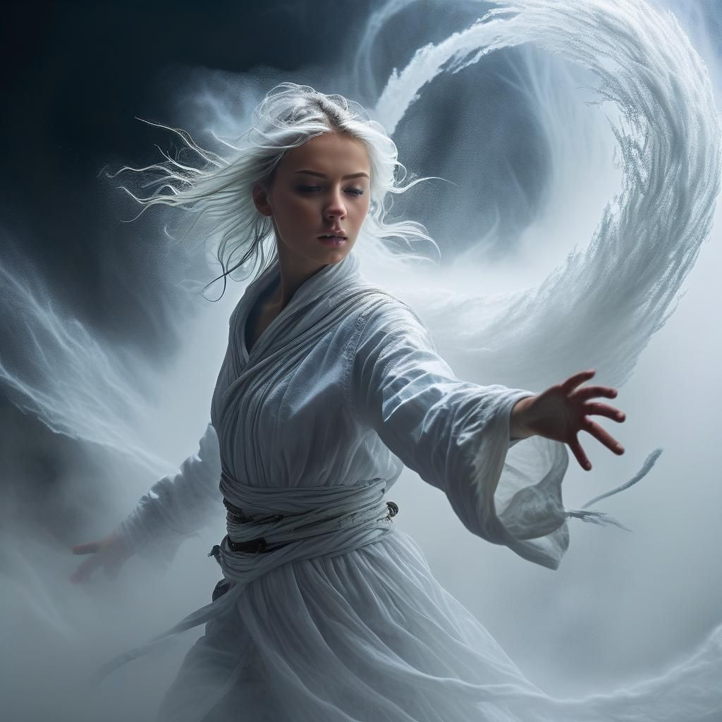 Air Sorcerer Harnessing Gale Force Winds