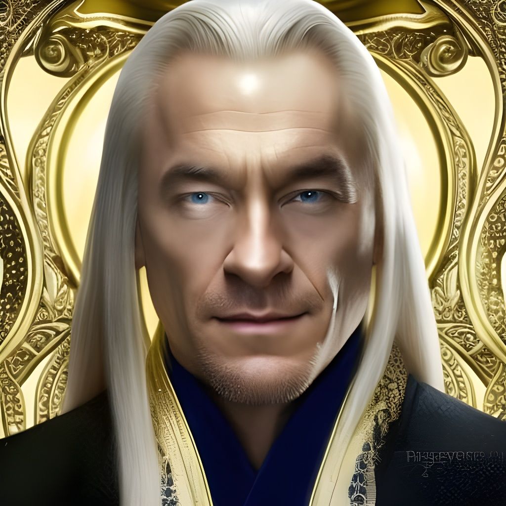 Lucius Malfoy Surrounded by Gold Coins