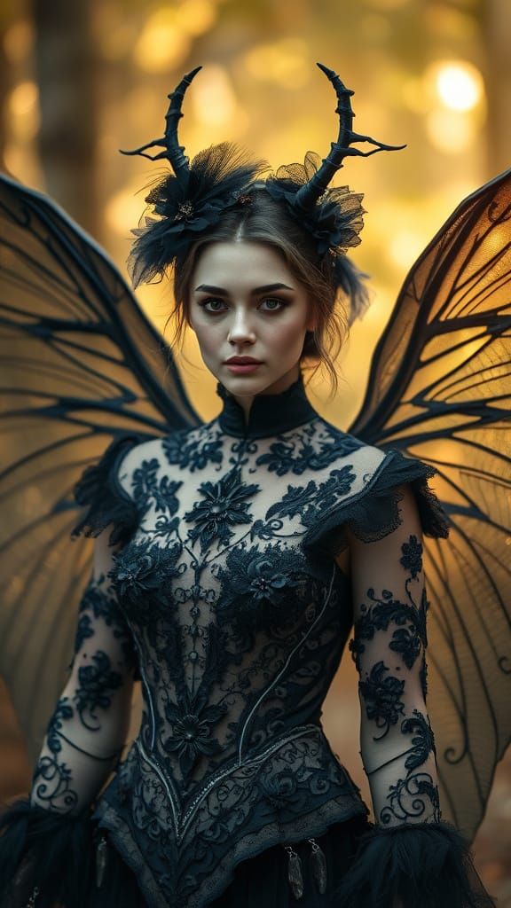 Dreamlike Italian Creature in Ethereal Forest