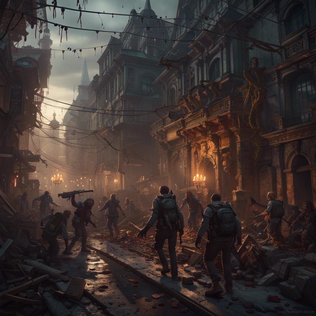 Zombie Apocalypse: Dark Fantasy Concept Art