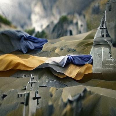 Bleak Trenches: A Scene of WWI Warfare