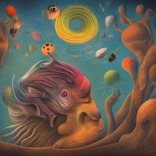 Surreal Animals in a Mas-Surrealist Style