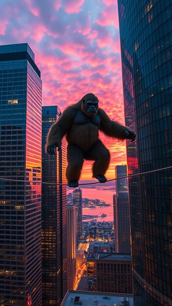 Bigfoot's highwire act