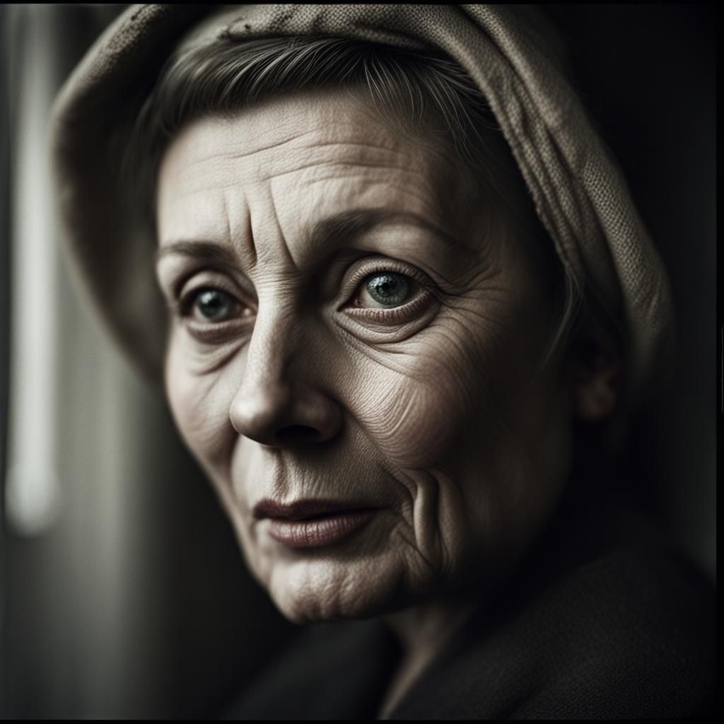 1940s Portrait in the Style of Lee Jeffries