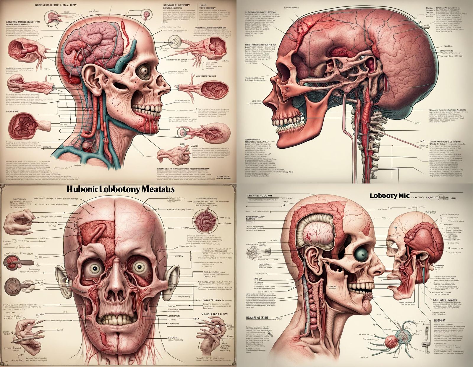 Gruesome Bubonic Lobotomy Diagram in High Definition