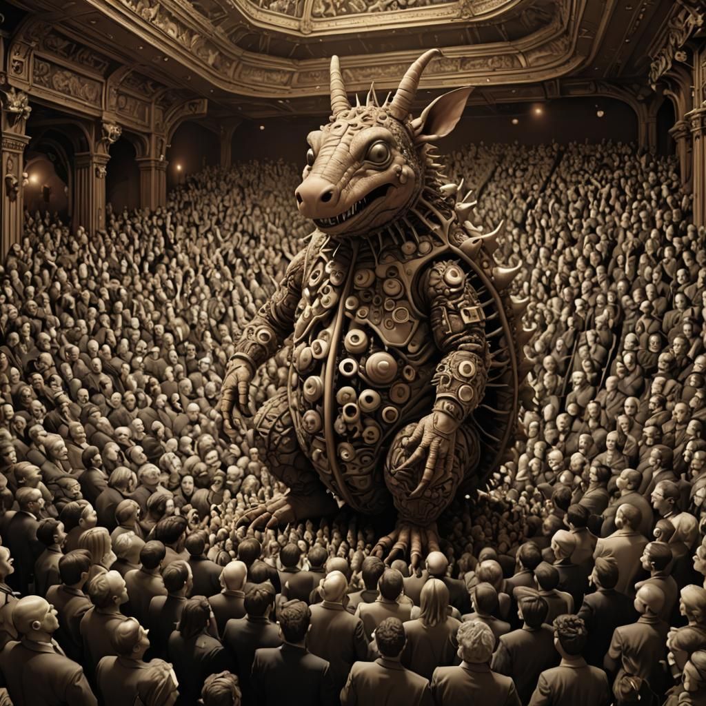 Aardvark Misanthrope in Crowded Theater, Mandelbulb Style