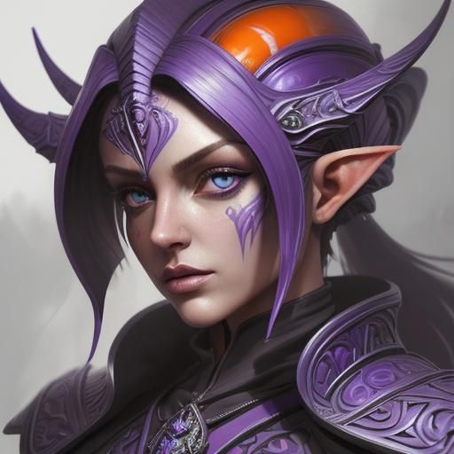 Mystical Altmer Planeswalker in Bio-Mechanical Armor