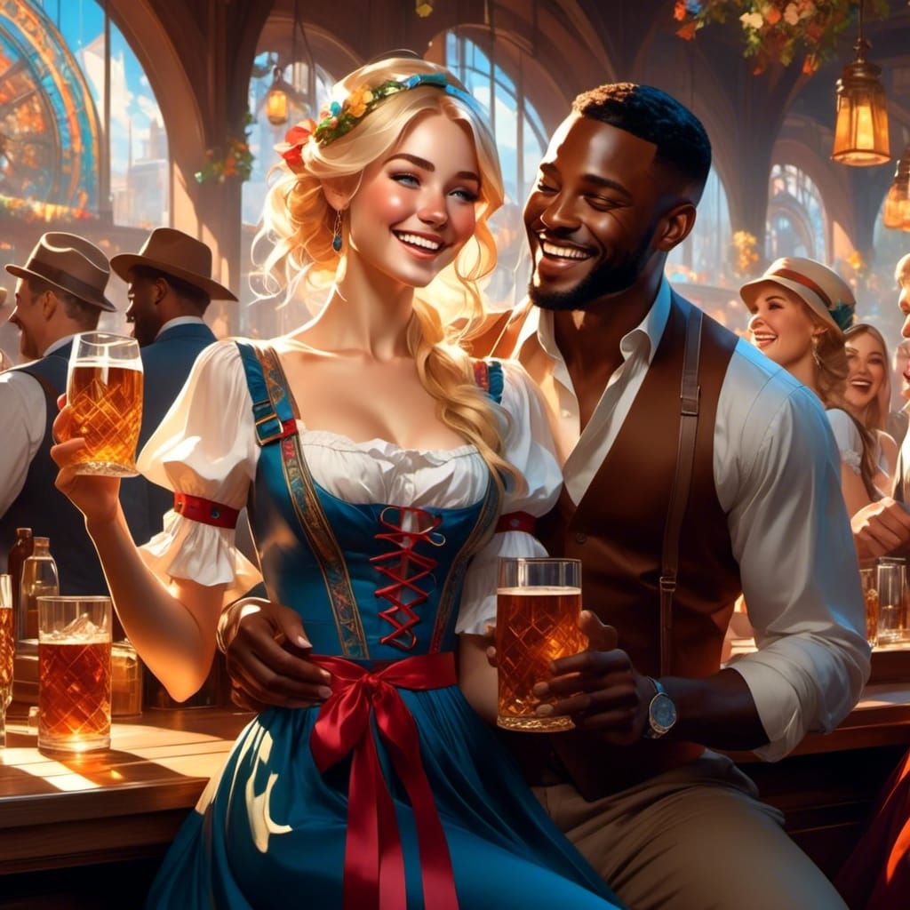 Oktoberfest 2023 Barmaid shift over Julie has found a new friend. Rodney, this could be interesting (7/20)