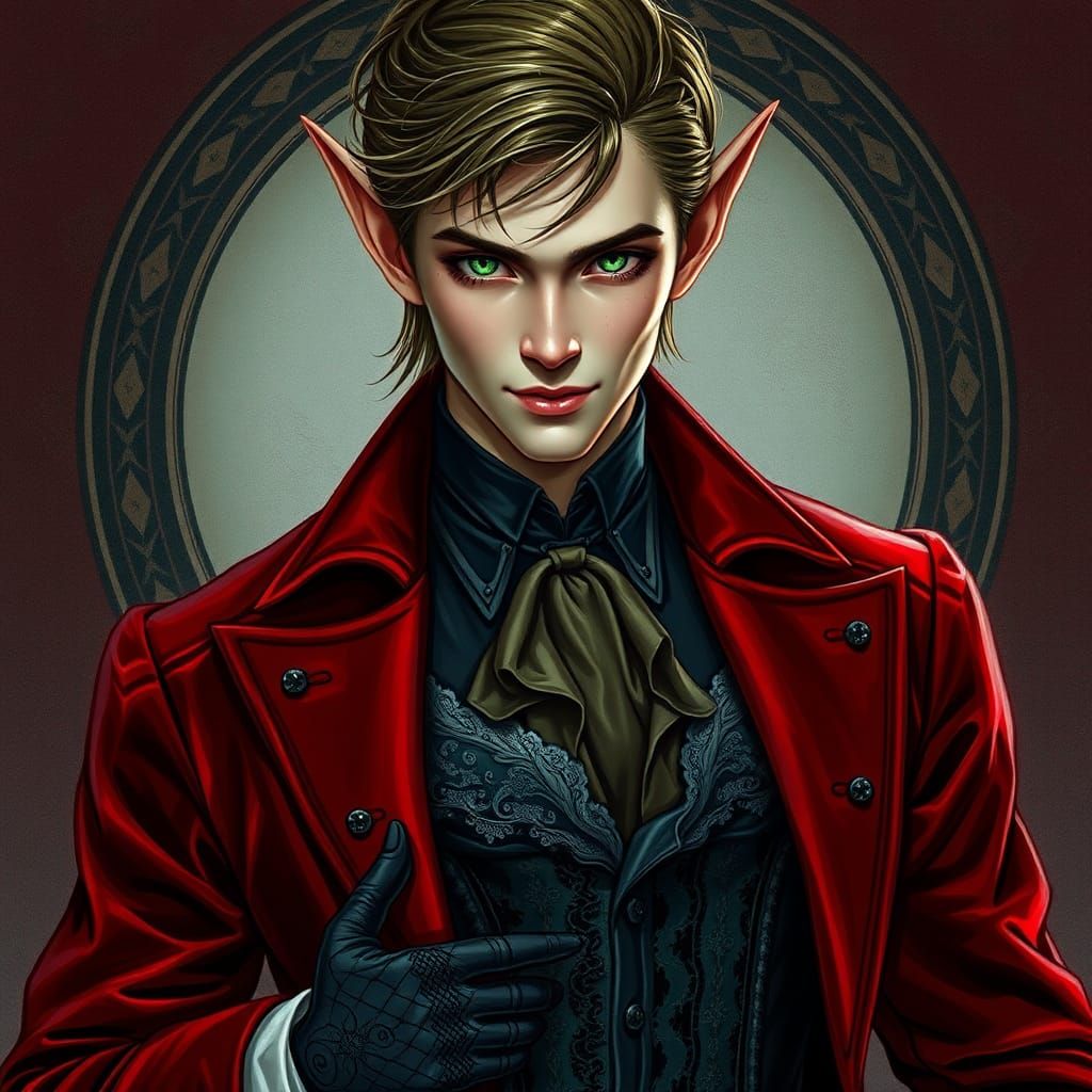 Victorian Noble Elf in Gothic Style