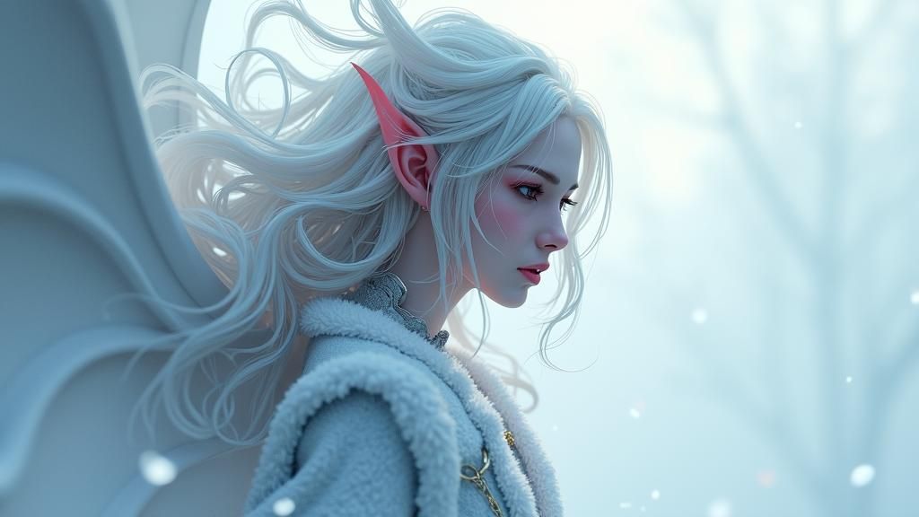 Icy Devil: 3D Anime Art in Mystical Style