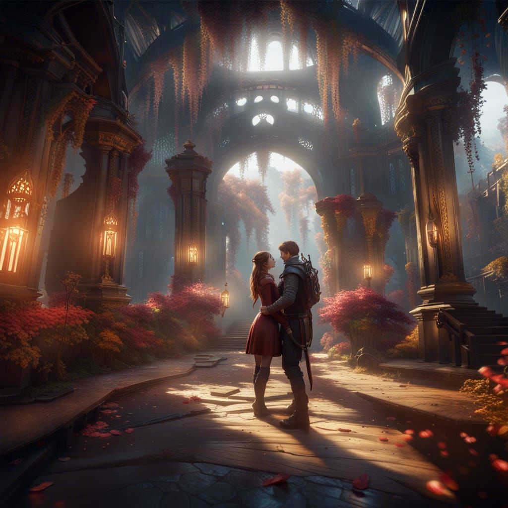 Beautiful Love in 3D Game Cinematic Style