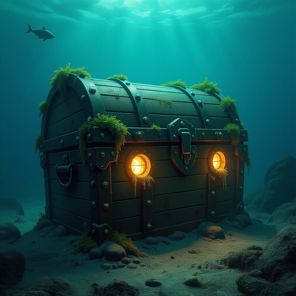 Barnacle Chest Pulled From Ocean Floor