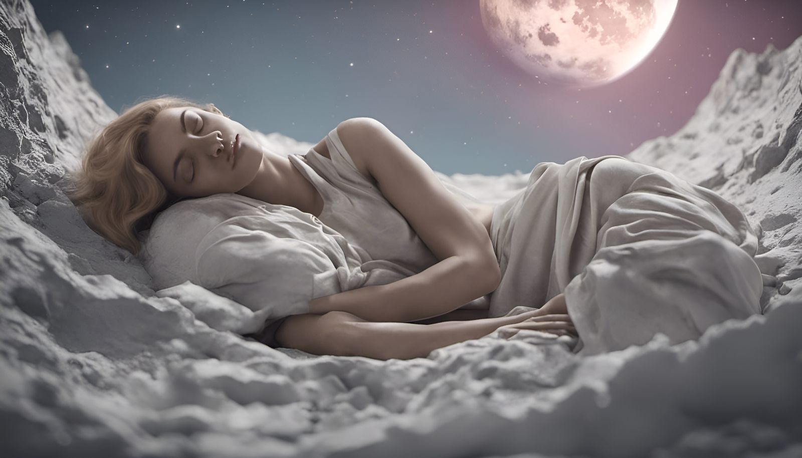 Lunar Dreamscape in Soft Focus Lighting