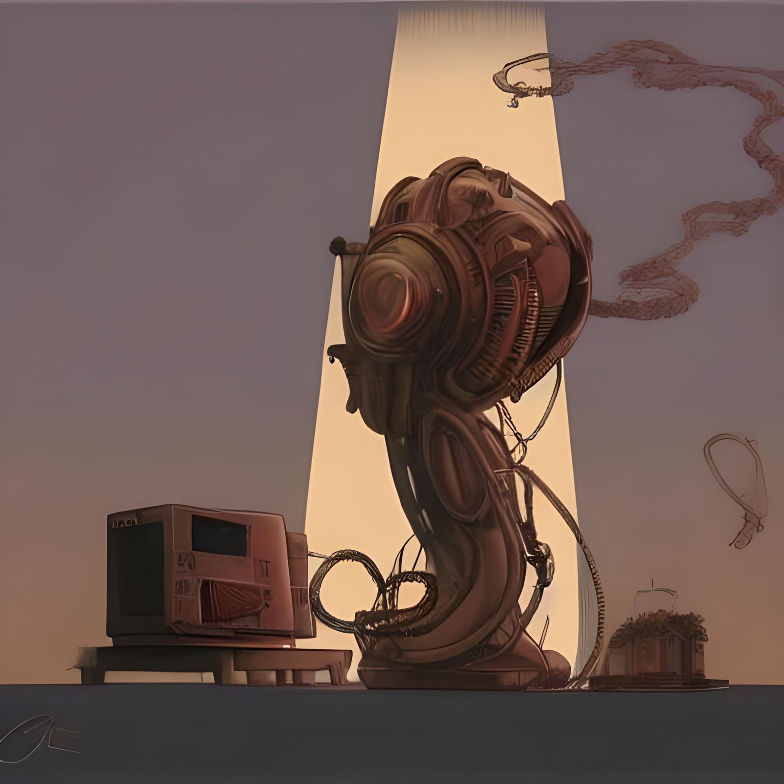 Steampunk Ave Maria in Moebius Style