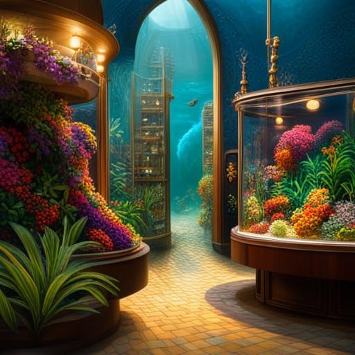 Hyperrealistic Aquarium Museum Exhibit in Unreal Engine 5