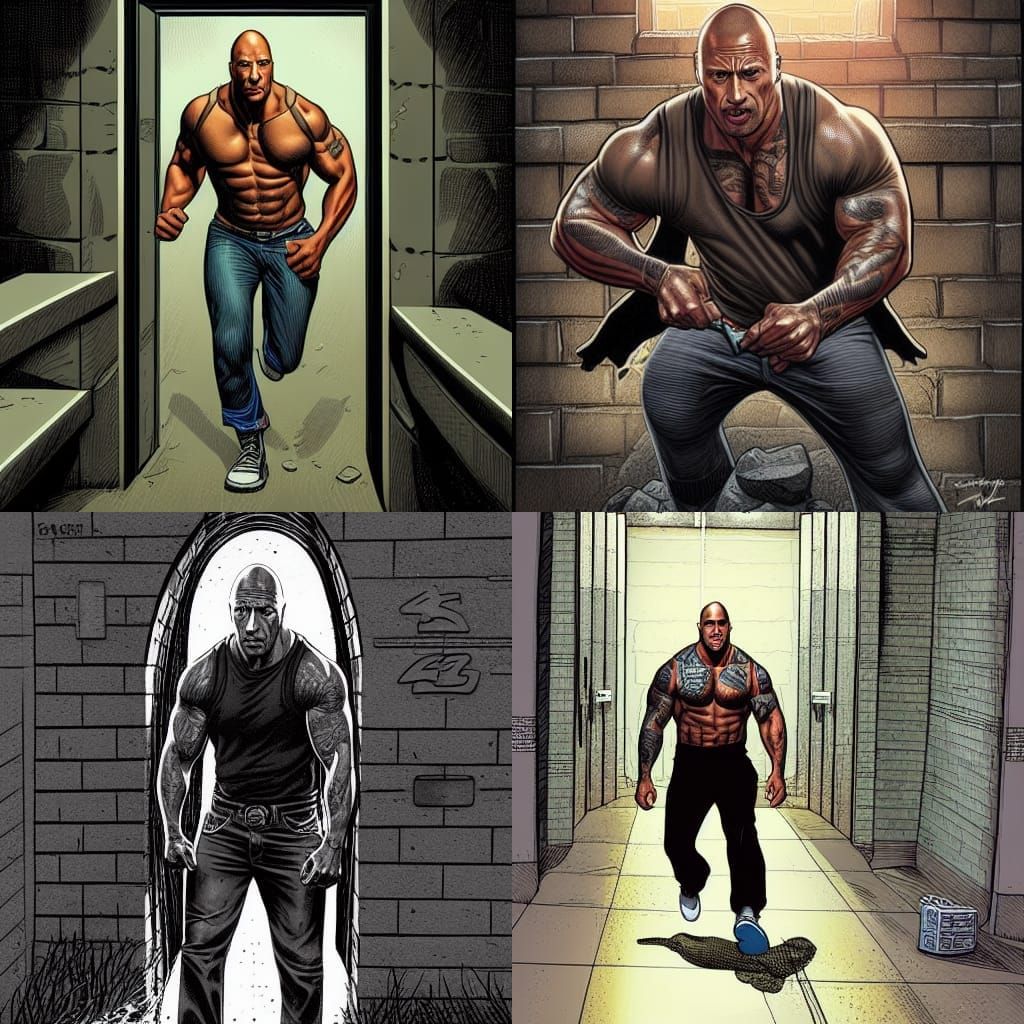 The Rock's Comic Book Prison Escape