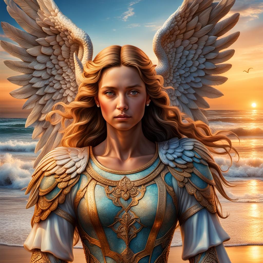 Archangel Haniel: Harmony and Love at Sunrise