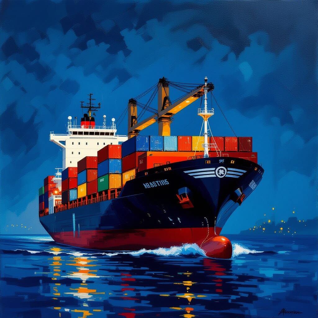 Criminals Steal Cargo from Container Ship at Night