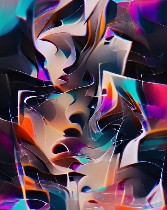 Abstract Romeo and Juliet Digital Painting