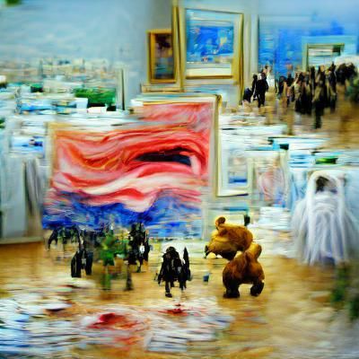 Impressionistic Painting of Abstract Fear