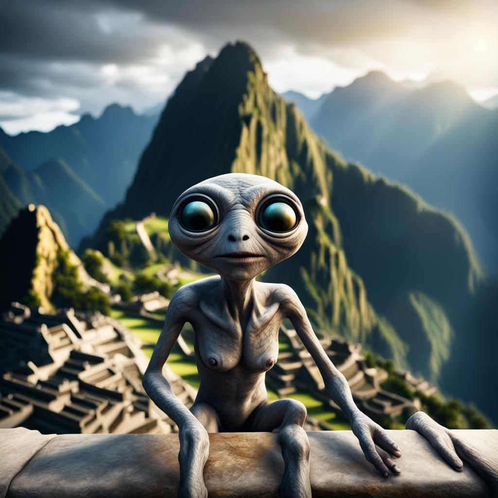 Alien Laundry Day at Machu Picchu