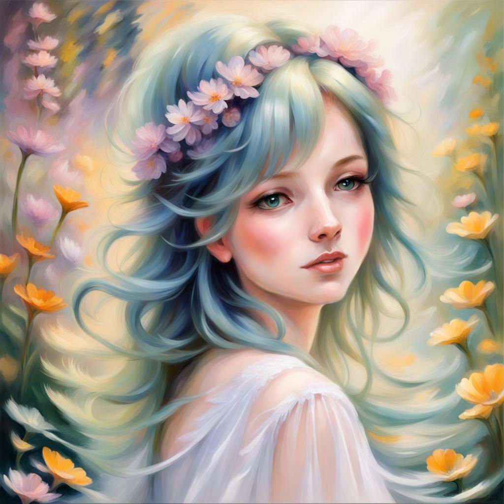 Impressionistic Cascade of Jubilant Elements