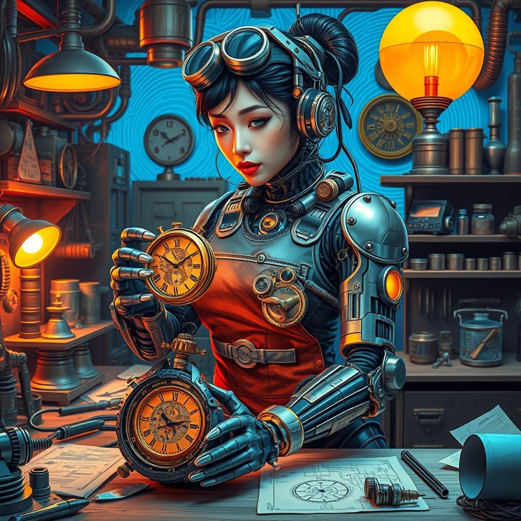 Cyberpunk Goddess of Innovation