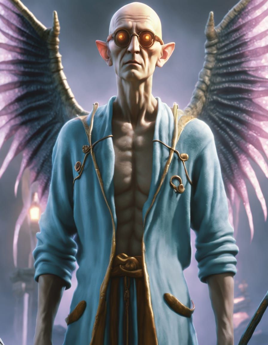 Fairy-Demon in Hyper-Realistic Fantasy World