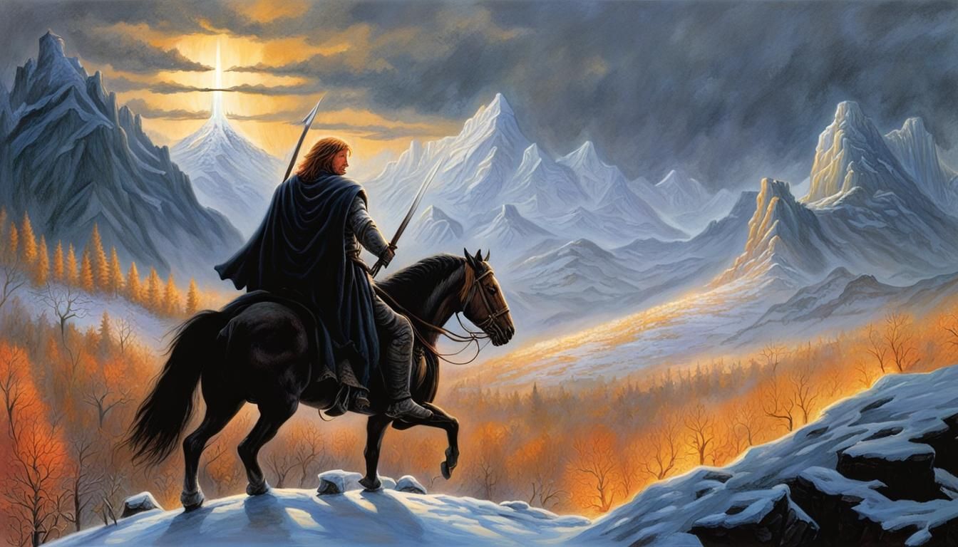 Boromir's Last Stand Oil Painting