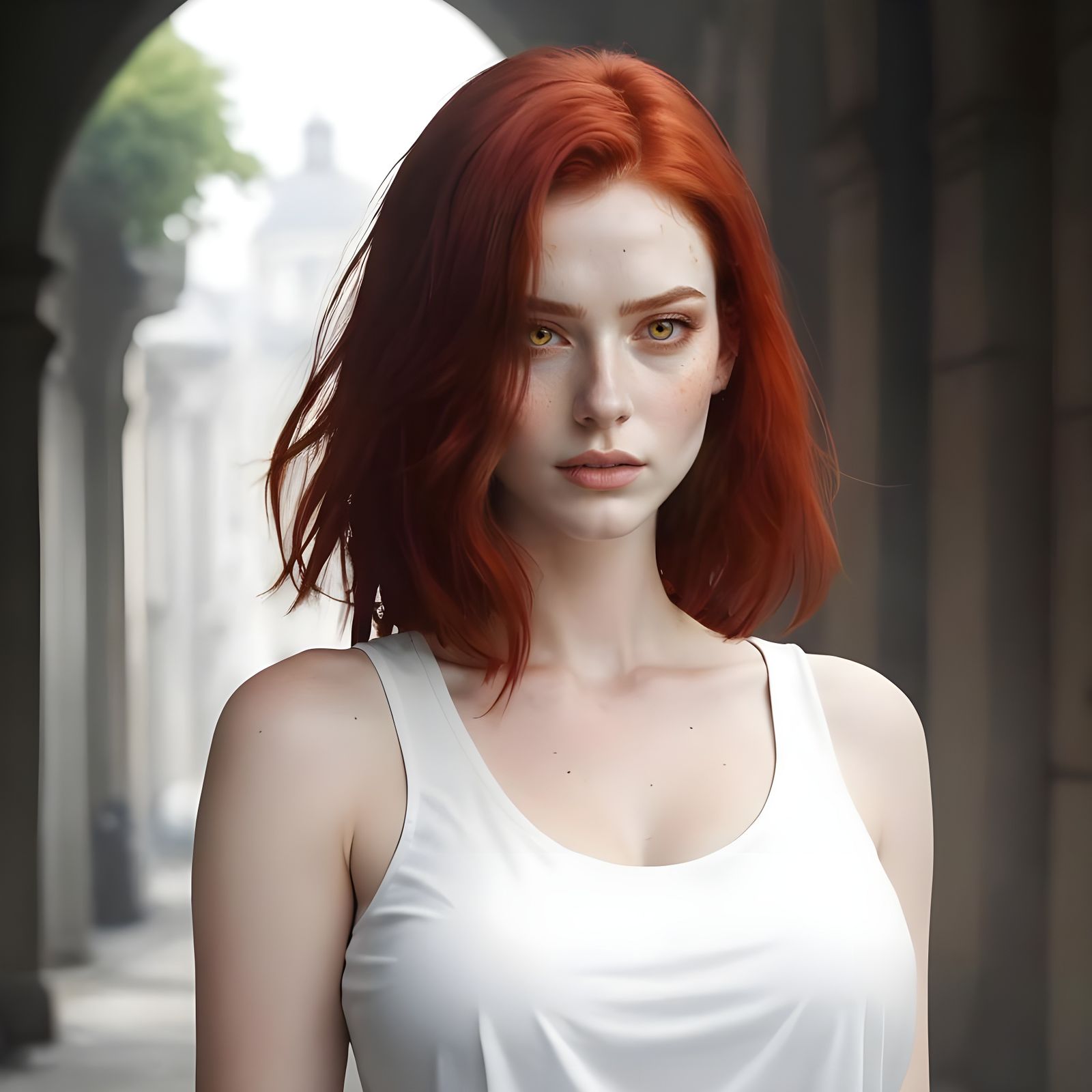 Portrait of an Agitated German-American Woman