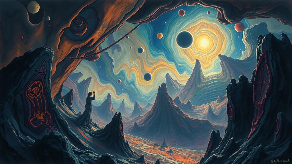 Surreal Dreamscape in Vibrant Melting Colors