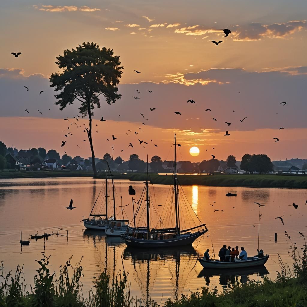 insel 
famielie
schiff
untergang
sonnenuntergang
krieg
ozean...