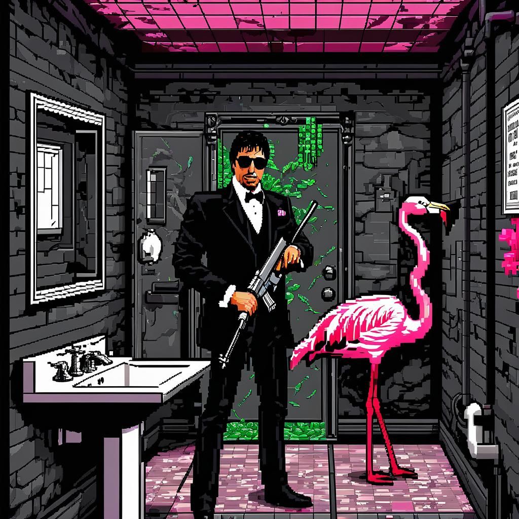 Macabre Pixel Art: Tony Montana's Dungeon Crawl