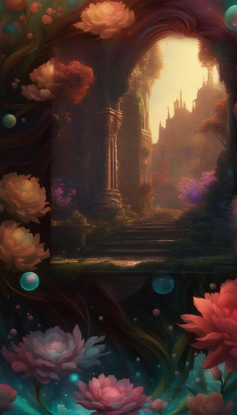 Detailed Matte Painting of Self-Love Concept