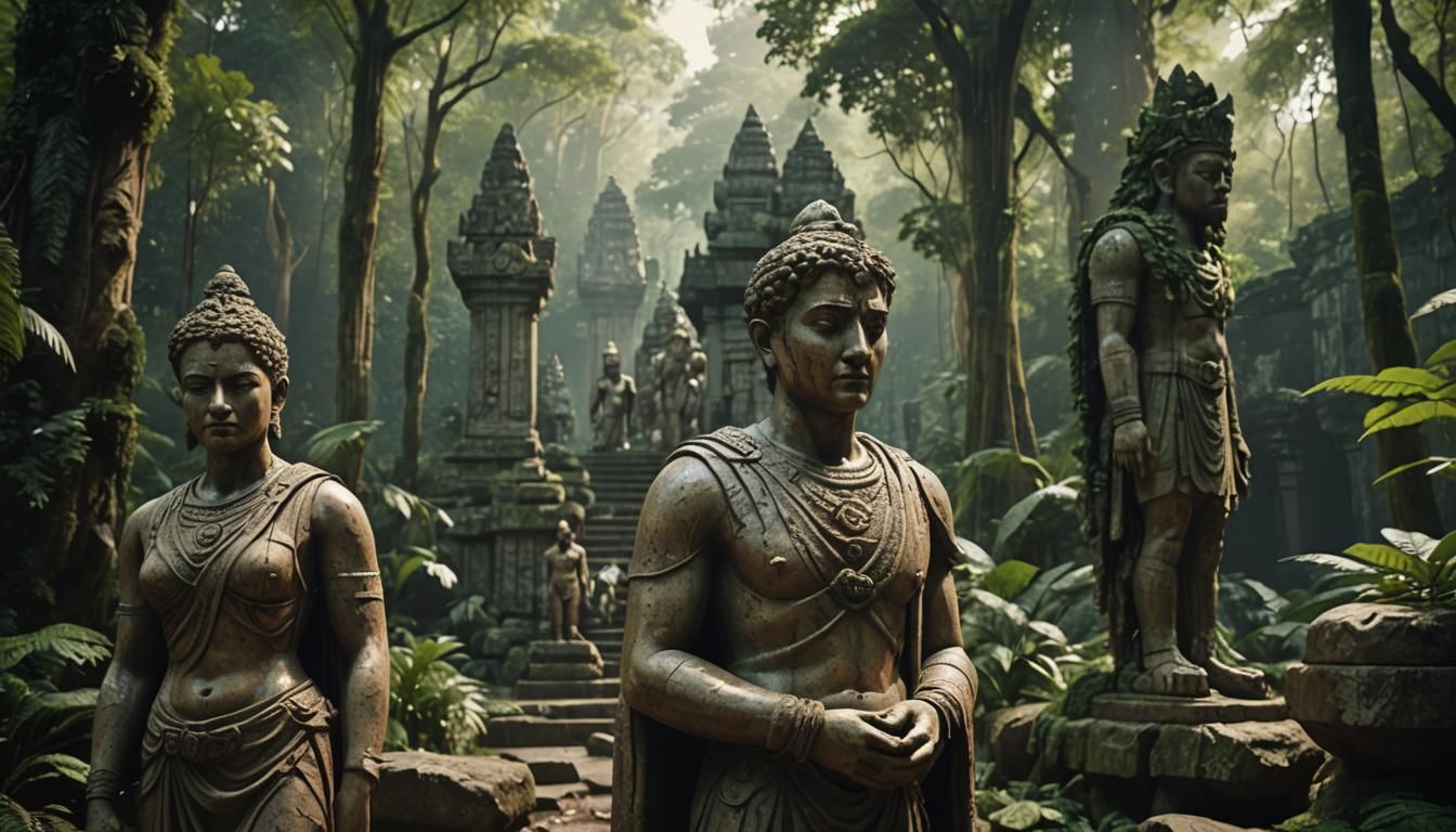 Explorer Discovers Futuristic Temple Statues in Amazon