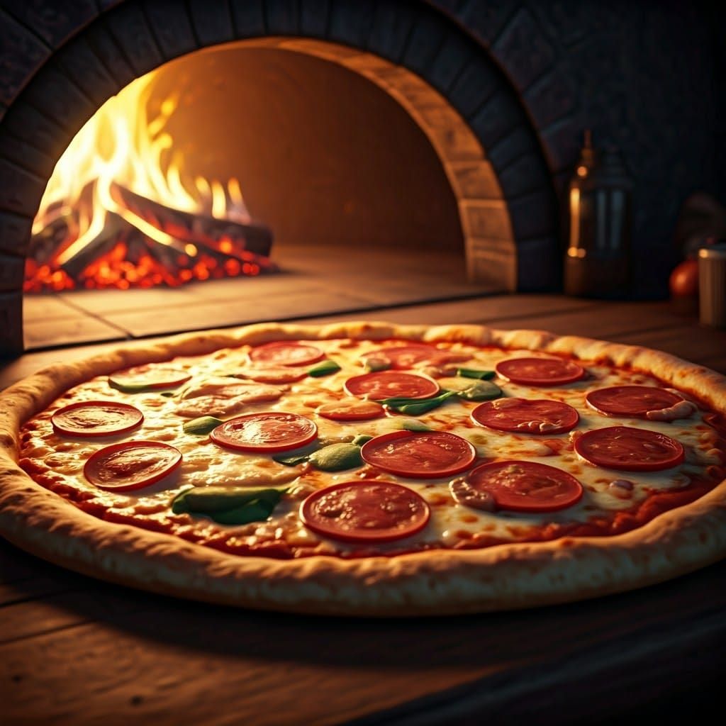 Mouthwatering Pizza Fresh From a Wood-Fired Oven