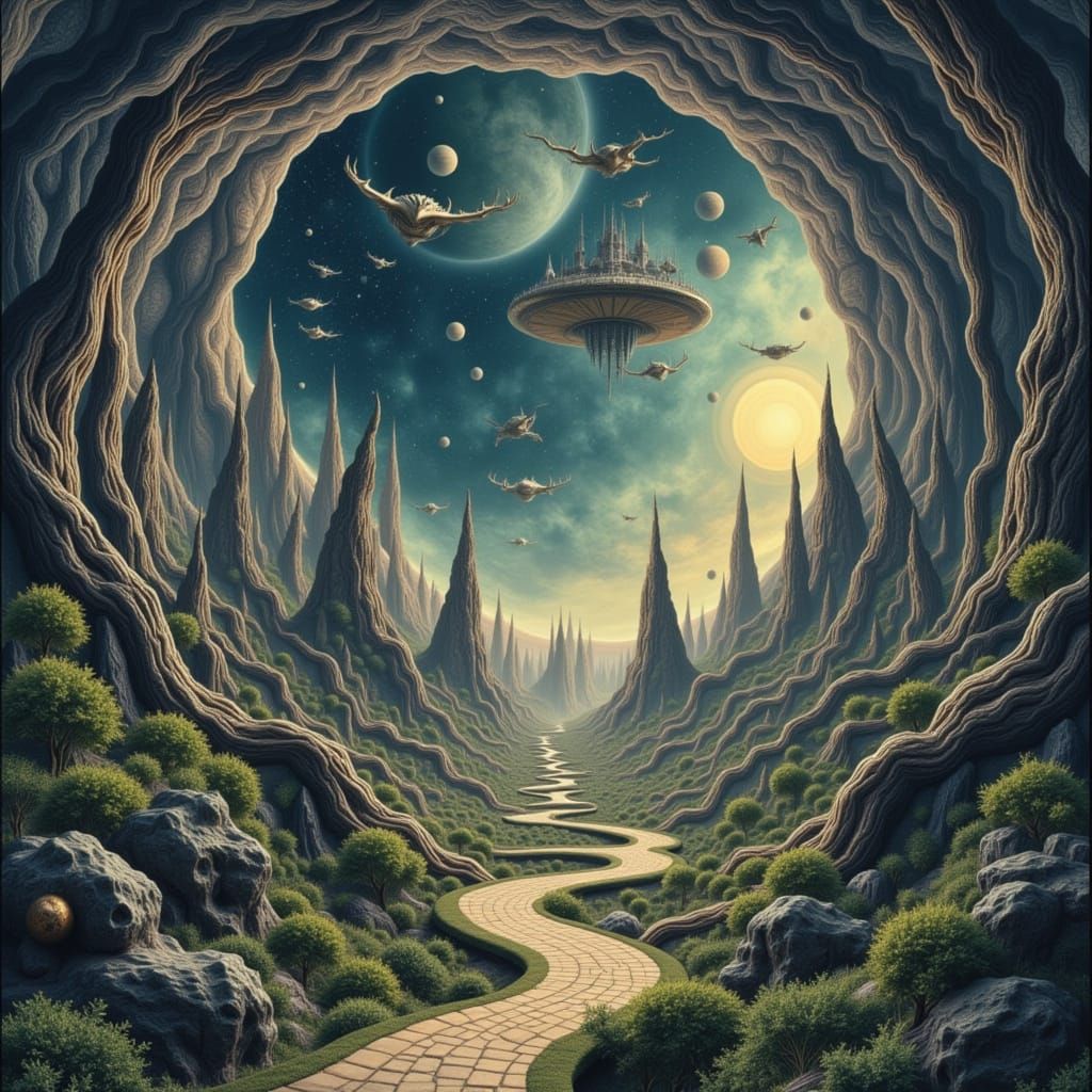 Lost in the Wilderness: An Escher-esque Dreamscape