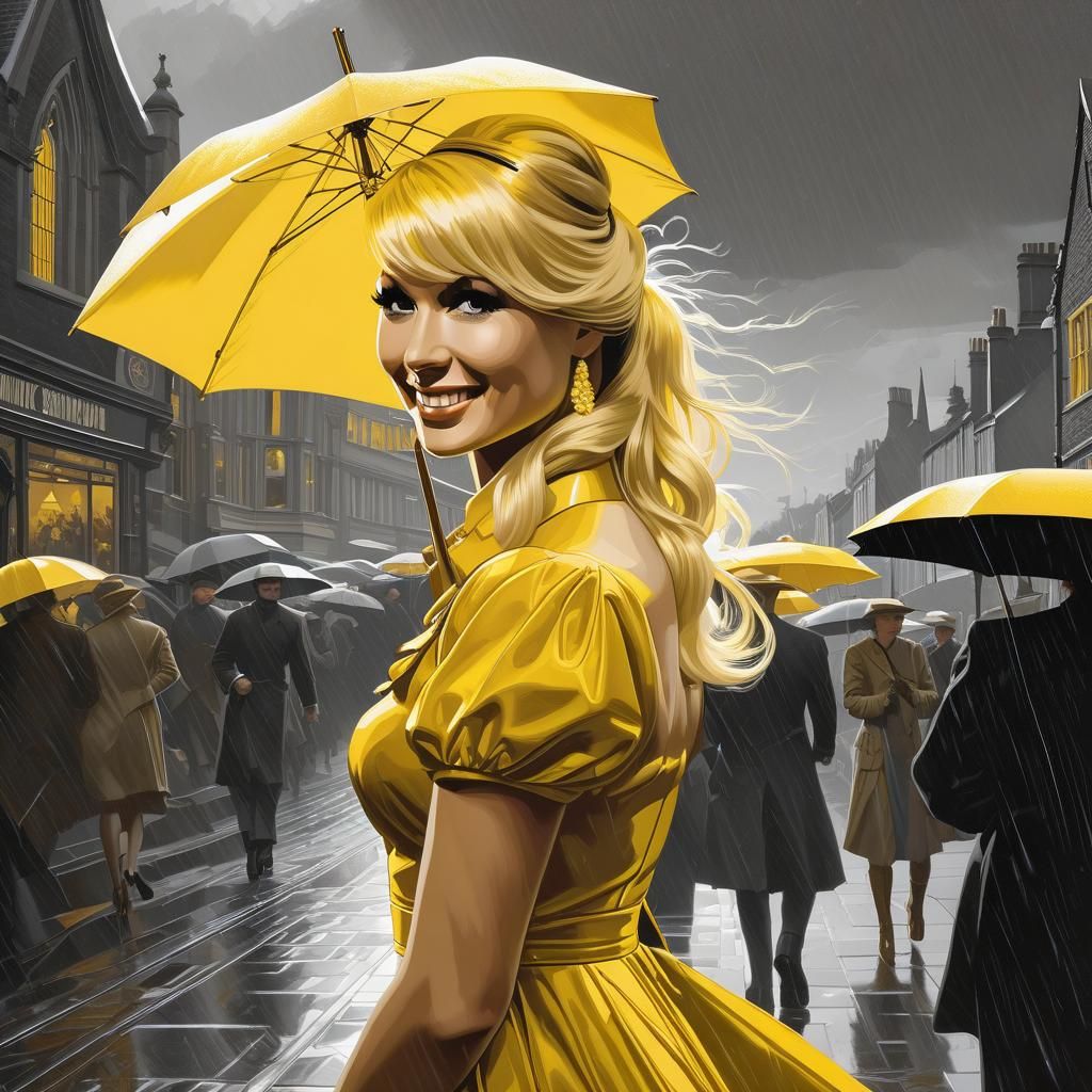 A flash of yellow beauty in Glastonbury in the 60s