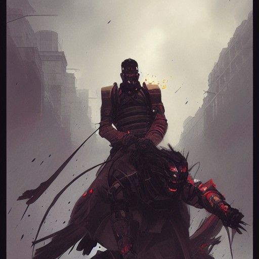 Ronin Slices Bleeding Victory: Sinister Dark Fantasy