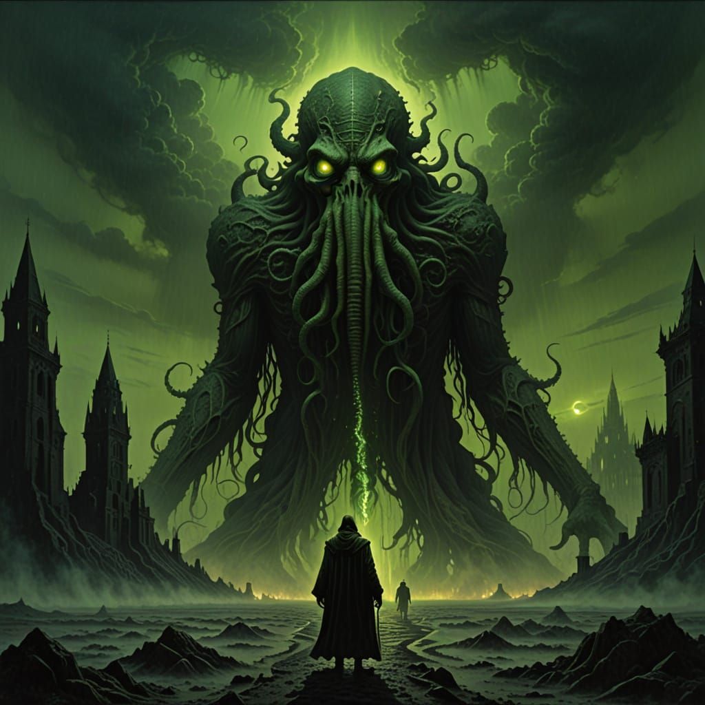 The Doom of Great Cthulhu in a Desolate Post-Apocalyptic Wor...