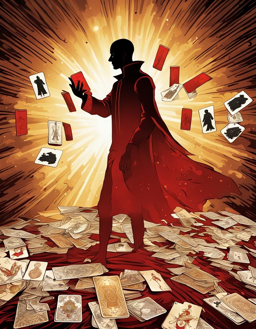 Tarot Card Divination in Aurorapunk Style